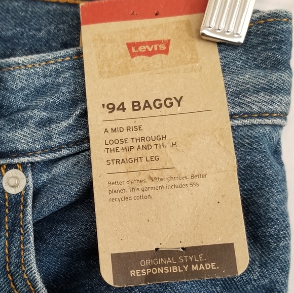 Levi's Blue Straight Leg Women's Jeans ‘94 Baggy - Picture 7 of 11